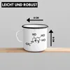 Trendation - Klettern Bergsteigen Geschenk Emaille Tasse Produktbild-Vorschau 4
