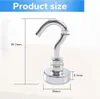 Magnetické háčky Extra silné 10kg neodymové magnety s háčky Náhled obrázku produktu 4