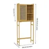 WISFOR Badregal Toilettenregal, Badezimmerregal mit Schrank Produktbild-Vorschau 10