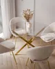 BEIRA runder Tisch, 90 cm, Glasplatte Gold chrom / Produktbild-Vorschau 2