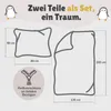 Kinder Bettwäsche Set 135x200 80x80 cm süße Pinguin Produktbild-Vorschau 2