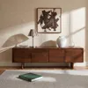 Lowboard DIMA 180 cm aus Mangoholz, Dunkelbraun - TV Produktbild-Vorschau 2
