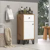 trendteam Touch Bad Standschrank Weiß/Eiche Nachbildung, Produktbild-Vorschau 5