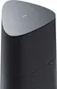 A close-up, studio shot of a black multiroom speaker with a gray top. Produktbild-Vorschau