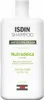 A white bottle of ISDIN Nutradeica shampoo for oily dandruff. Produktbild-Vorschau