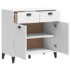 vidaXL Sideboard VIKEN Weiß 80x40x80 cm Holzwerkstoff Produktbild-Vorschau 5