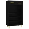 vidaXL Szafka na buty czarna 60x35x105 cm materiał Podgląd zdjęcia produktu 1