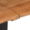 vidaXL Lavica 160 cm z masívneho dreva akácie a ocele Náhľad obrázku produktu 4