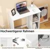 A white desk with a laptop and a picture frame on it, with additional images showing product details and text. Anteprima dell’immagine prodotto