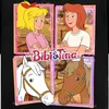 Spreadshirt Bibi Und Tina Mit Amadeus Und Sabrina Porträts Produktbild-Vorschau 2