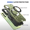 An exploded view of a phone case showing its multiple layers and features. Produktbild-Vorschau