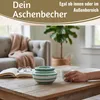 LS-LebenStil XL Sturm-Aschenbecher 14x9cm Maritim Türkis Produktbild-Vorschau 9