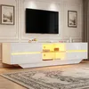 Merax Hochglanz TV-Lowboard mit LED Beleuchtung, TV-Schrank Produktbild-Vorschau 1