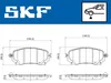 SKF Bremsbeläge Satz Vorne Bremsklötze für MAZDA 6 Kombi Produktbild-Vorschau 3