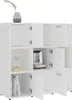 vidaXL Regał biały 90x30x90 cm Materiał drewnopochodny Podgląd zdjęcia produktu 4