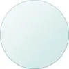 A round glass tabletop with a light blue tint and a dark cyan edge. Produktbild-Vorschau