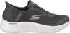 A side view of a gray Skechers Go Walk Flex Hnds Up shoe. Anteprima dell’immagine prodotto