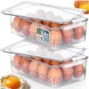 Vilde | Bac à oeufs - Avec couvercle - Transparent - 2 Voir les images du produit 2