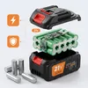 2x Batéria 21V 3.0Ah Li-Ion akumulátor pre aku tlakovú Náhľad obrázku produktu 5