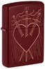 Zippo Sturmfeuerzeug Merlot Heart Swords Drei der Schwerter Produktbild-Vorschau 3