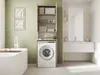 A modern bathroom with a washing machine and storage cabinet. Náhľad obrázku produktu