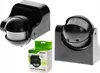 A collage of two black motion sensors and their packaging. Anteprima dell’immagine prodotto