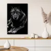 MuchoWow® - Leinwandbilder - Tiere - Wolf - Schwarz - Weiß Produktbild-Vorschau 6