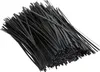 A pile of black twist ties on a white background. Produktbild-Vorschau