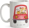 Mr. & Mrs. Panda Kaffeetasse Fahrlehrerin Herz - Weiß - Produktbild-Vorschau 3