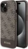 Guess Polyurethan4G Stripe MagSafe Case für iPhone 15 braun Produktbild-Vorschau 1