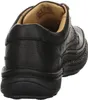 A black leather shoe is shown from the back. Produktbild-Vorschau