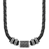 S.Oliver Leder Collier 2026107 Edelstahl Carbon Produktbild-Vorschau 3