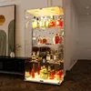 INONEFT Sklenené vitríny s LED osvetlením, vitrínová Náhľad obrázku produktu 7