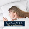 3 Kammer Kopfkissen extra voluminös 1180g canadische Daunen Produktbild-Vorschau 4