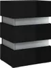 The Living Store LED-Nachttisch Hochglanz-Schwarz 45x35x67 Produktbild-Vorschau 4