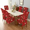 Weihnachtsstuhlabdeckung 6 STÜCKE Weihnachten Stuhlbezug Produktbild-Vorschau 8