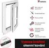 Sklepní okno Bílé 750X550mm dvojsklo (32 mm) Náhled obrázku produktu 4