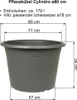 MePla - Pflanzkübel Cylindro ø 80 anthrazit Produktbild-Vorschau 2