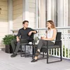 Outsunny Rattan Bistroset, 3 teiliges Gartenmöbel-Set mit 2 Produktbild-Vorschau 8