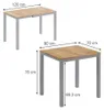 Tavolo da pranzo Vicco Granny Quercia/grigio 120 x 70 cm Anteprima dell’immagine prodotto 7