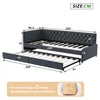 Tagesbett ausziehbar 90x200, Polsterbett Bettgestell mit Produktbild-Vorschau 6