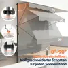 Klemmmarkise Markise für balkon mit Kurbel Sonnenschutz Produktbild-Vorschau 5