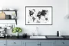 MuchoWow® MuchoWow® Gerahmtes Poster Weltkarte - Aquarell - Produktbild-Vorschau 4