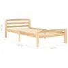 vidaXL Massivholzbett Kiefer 100x200 cm Voir les images du produit 12