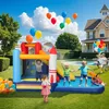 AIYAPLAY springkasteel met ventilator, glijbaan, zwembadje, Productafbeelding-voorbeeld 2