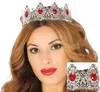 Prinsessen kroon, zilver, rood, met edelstenen, Productafbeelding-voorbeeld 5