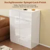 Sideboard mit 2 Türen und 2 Schubladen, Hochglanz-Kommode, Produktbild-Vorschau 3
