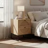 Relaxdays, table de chevet, aspect rotin, 2 tiroirs, Voir les images du produit 2