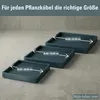 Verrijdbare onderzetter MOBILE SAUCER SQUARE, 44,6 cm - Productafbeelding-voorbeeld 3