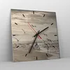 Wanduhr - Quadrat - Glasuhr - Möwen Küste Boho - 40x40cm - Produktbild-Vorschau 4